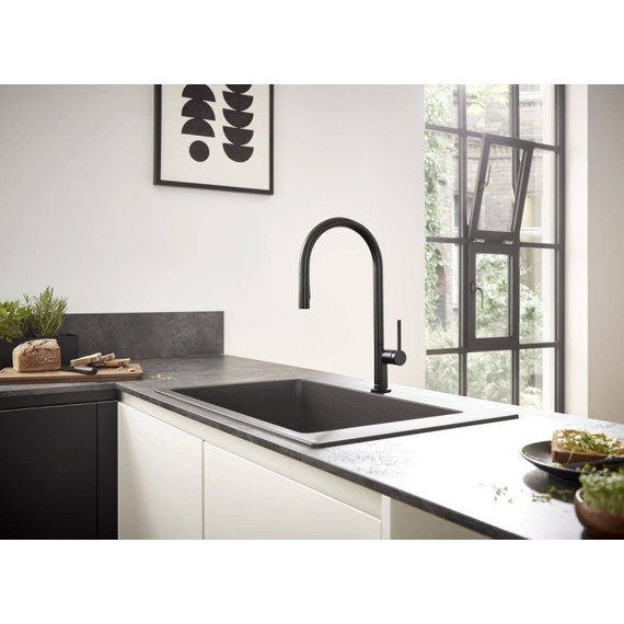 Смеситель для кухни Hansgrohe Talis M54 72801670, черный - фото 3