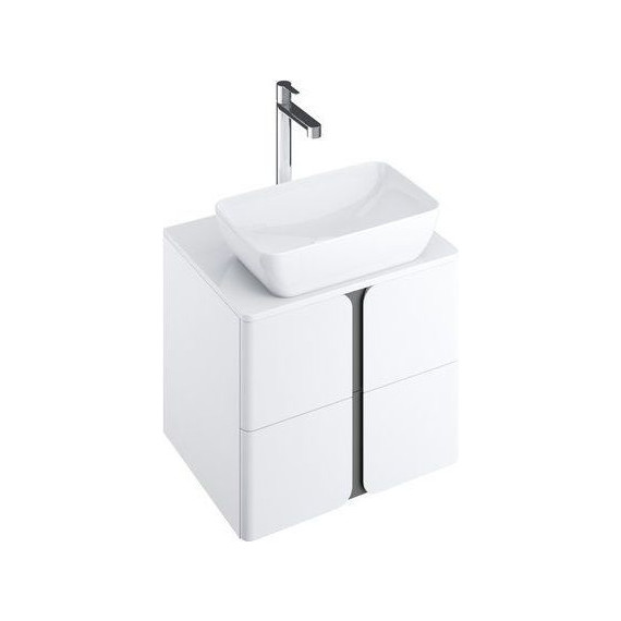 Тумба подвесная со столешницей Ravak Balance 600 X000001367, белый/графит - фото 2