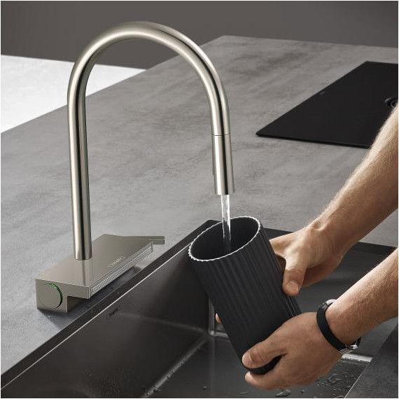 Смеситель для кухни Hansgrohe Aquno Select M81 73831800, сталь - фото 3