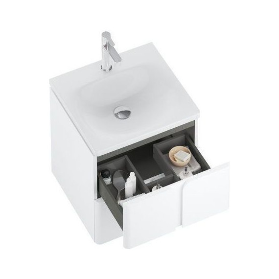 Тумба подвесная с раковиной Ravak Balance 600 X000001366, белый - фото 2