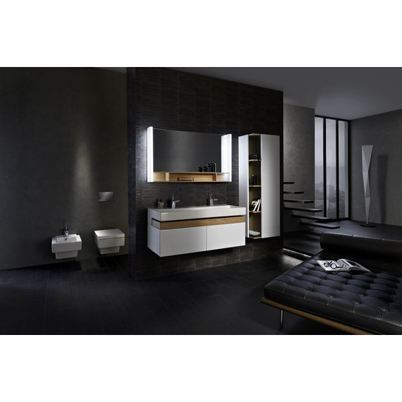 Пенал подвесной Jacob Delafon Terrace 50 см R EB1179D-G1C, белый/дерево - фото 2