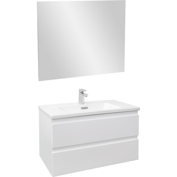 Тумба подвесная с раковиной Jacob Delafon Madeleine 80 см EB2053-J51, белый матовый - фото 4