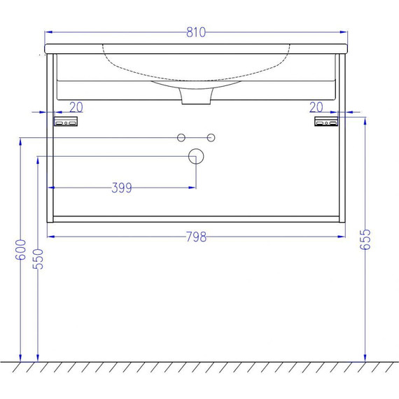 Тумба подвесная с раковиной Jacob Delafon Madeleine 80 см EB2053-J51, белый матовый - фото 8