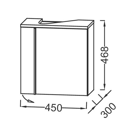 Тумба подвесная с раковиной Jacob Delafon Nouvelle Vague 45 см L EB3045G-N18, белый - фото 3