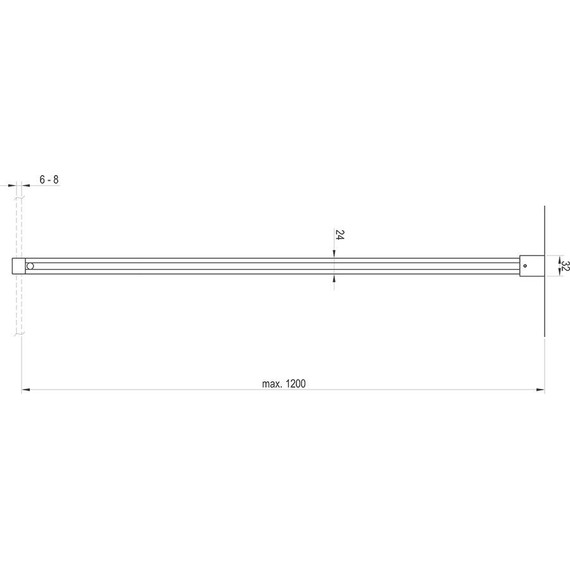 Набор металлических держателей Ravak W SET-Uni Free/Wall GWD010003023, чёрный - фото 2