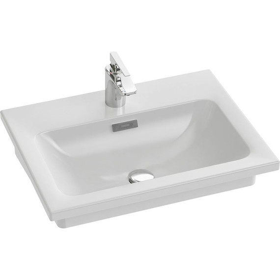 Тумба подвесная с раковиной Jacob Delafon Madeleine 60 см EB2052-J51, белый матовый - фото 4