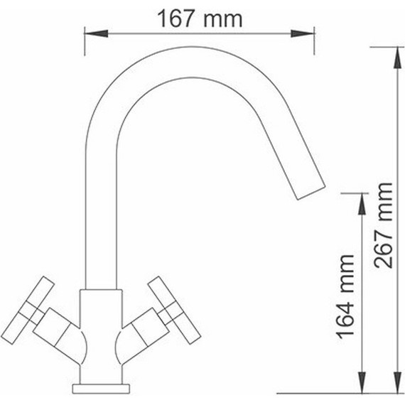 Смеситель для умывальника WasserKraft Weser 7803 - фото 6