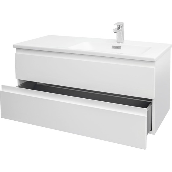 Тумба подвесная с раковиной Jacob Delafon Madeleine 100 см R EB2055-J51, белый матовый - фото 3