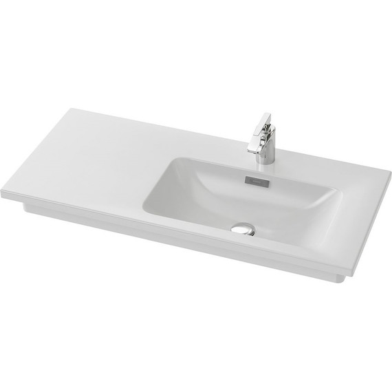 Тумба подвесная с раковиной Jacob Delafon Madeleine 100 см R EB2055-J51, белый матовый - фото 4