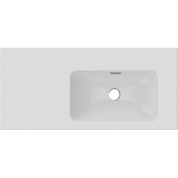 Тумба подвесная с раковиной Jacob Delafon Madeleine 100 см R EB2055-J51, белый матовый - фото 5