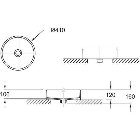 Раковина-чаша Jacob Delafon Delta Pure 41 см E90012-0 - фото 5