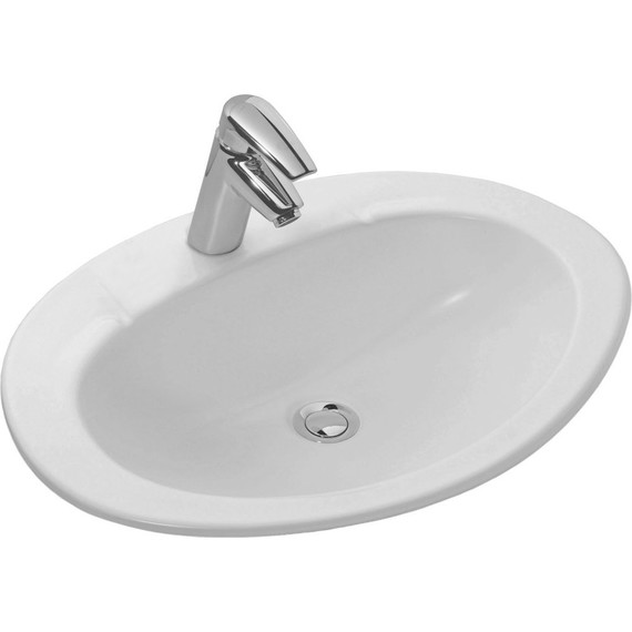 Раковина врезная на столешницу Jacob Delafon Ovale Dessus 63 см E1273-00 - фото 
