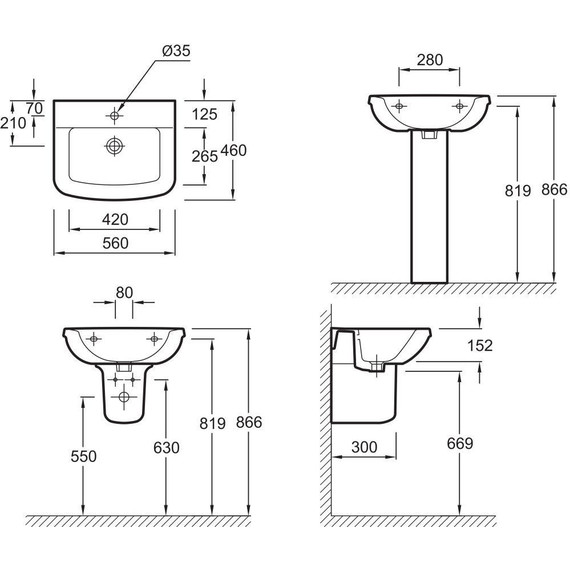 Пьедестал Jacob Delafon Kandel/Panache E1403-00 - фото 2
