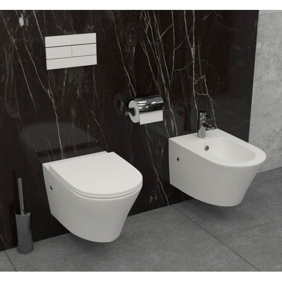 Унитаз подвесной безободковый Jacob Delafon Rodin+ EDY102-00 - фото 2