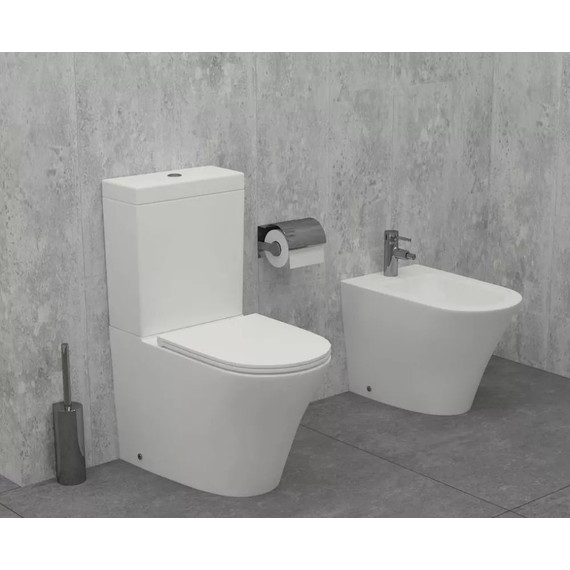 Унитаз-компакт безободковый Jacob Delafon Rodin+ UJAB102-00 - фото 2