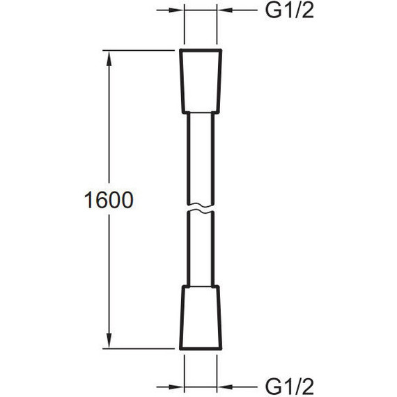 Душевой шланг Jacob Delafon Aparu 1600 мм E75206-BN, полированный никель - фото 2