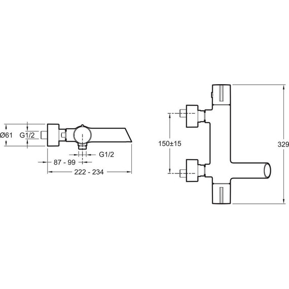 Смеситель для ванны с термостатом Jacob Delafon Toobi E8992-CP - фото 5