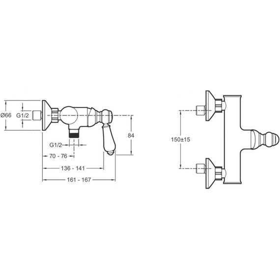 Смеситель для душа Jacob Delafon Louise E24362-CP - фото 2