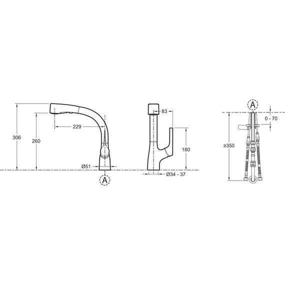 Смеситель для кухни Jacob Delafon Elate E13963-CP - фото 2