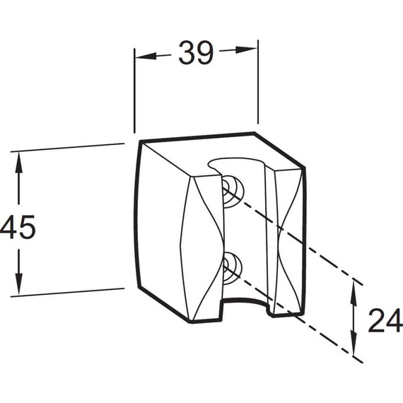 Держатель душевой лейки Jacob Delafon E75063-CP - фото 2