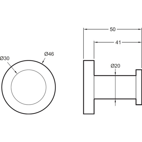 Крючок Jacob Delafon Eo E77826-CP - фото 2