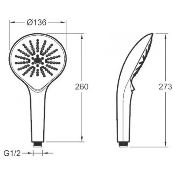 Ручной душ Jacob Delafon Noe Switch E22269-CP - фото 6