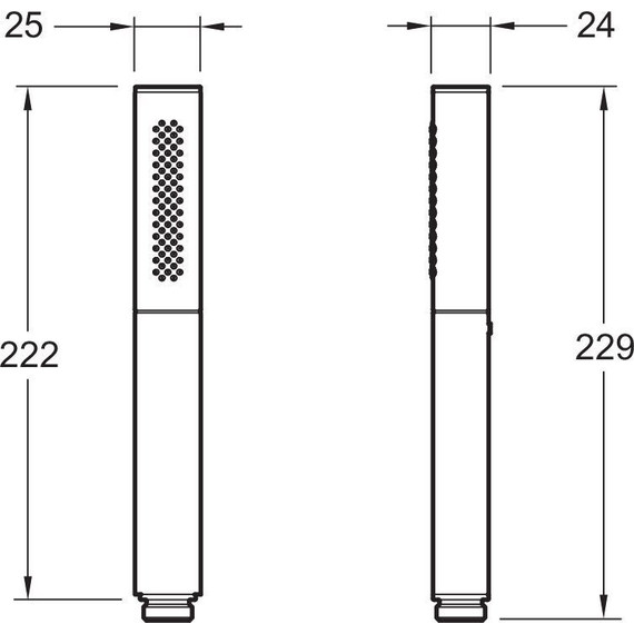 Ручной душ Jacob Delafon Shift Square E14788-CP, хром/черный - фото 6