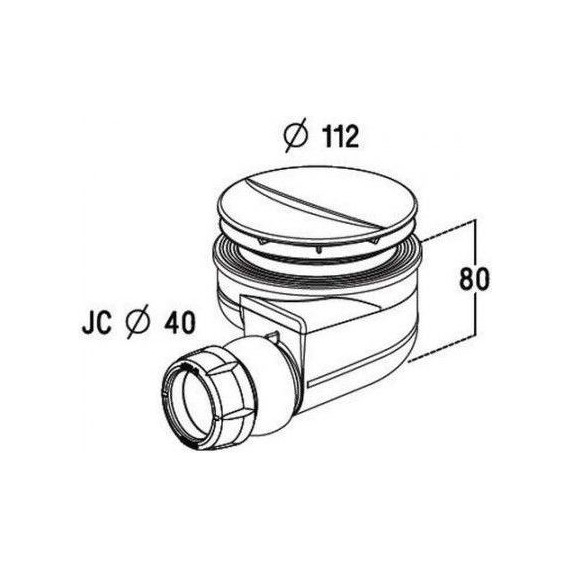 Сифон для душевого поддона Jacob Delafon E78161-CP - фото 3