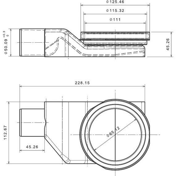 Трап Pestan (BETTOSERB) Betto Line 85 см 13702512, матовый хром (под плитку), Цвет производителя: хром матовый, Размер трапа: 850 - фото 9