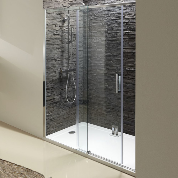 Душевая дверь Jacob Delafon Contra 160 см E22C160-GA (стекло 8 мм), хром/прозрачное - фото 