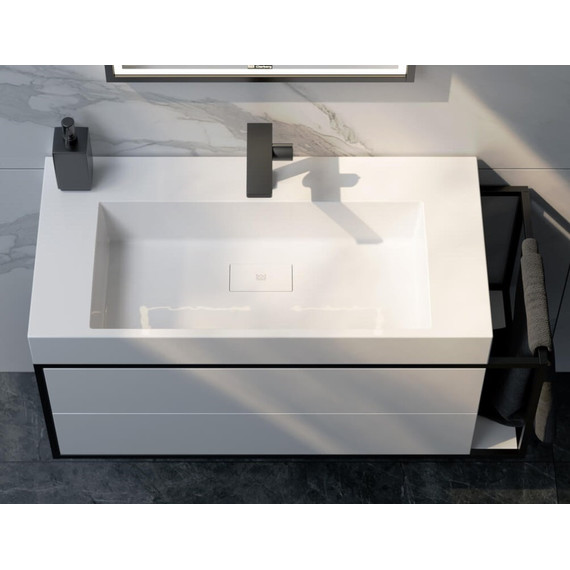 Тумба подвесная с раковиной Aqwella Clarberg Logic 80 см LOG0108L - фото 6