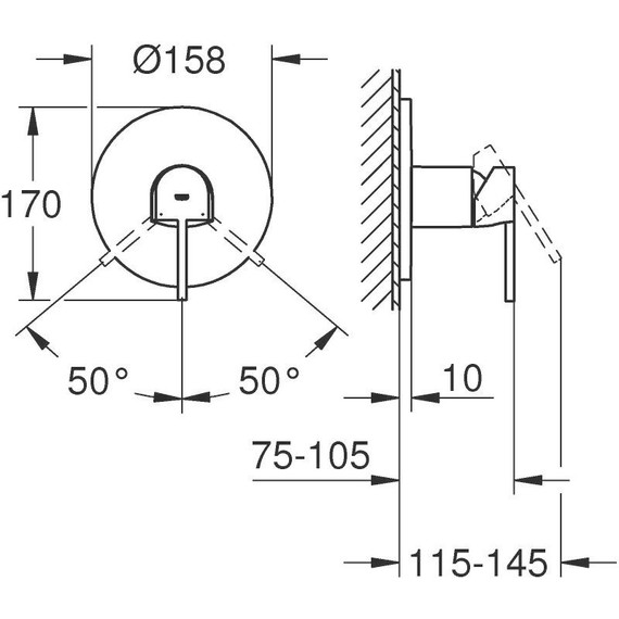 Смеситель для душа Grohe Plus 24059003 - фото 2