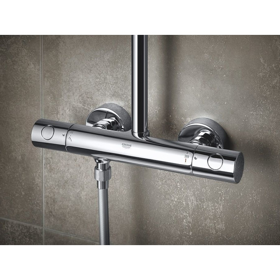 Душевая стойка с термостатом Grohe Tempesta Cosmopolitan System 250 Cube 26689000 - фото 6
