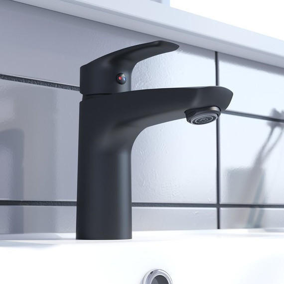 Смеситель для раковины Iddis Ray RAYBL00i01, чёрный матовый - фото 3