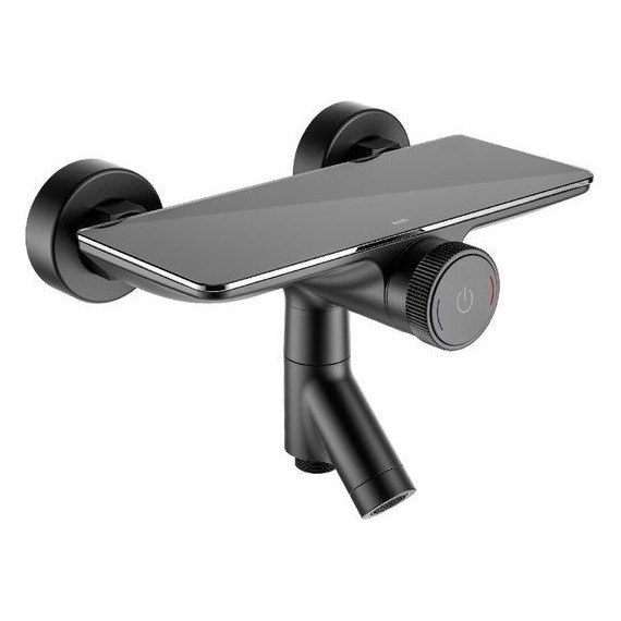 Смеситель для ванны Iddis Shelfy SHEBLBTi02WA, чёрный матовый - фото 