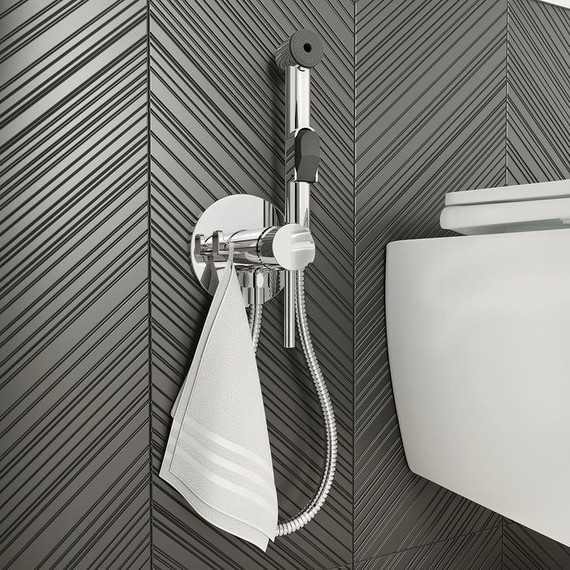 Набор для гигиенического душа Iddis Spring 003SBR0i08, хром - фото 3