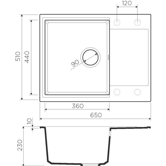 Кухонная мойка Omoikiri Daisen 65-BE 4993678, ваниль, Цвет производителя: ваниль - фото 2