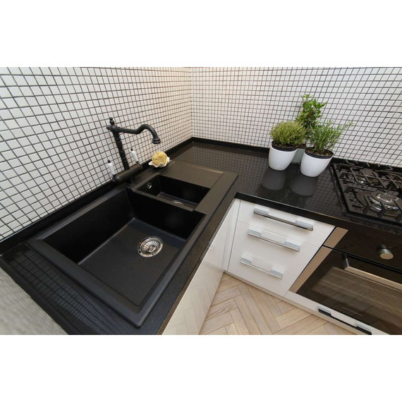 Кухонная мойка Omoikiri Daisen 78-2-BL 4993334, чёрный, Цвет производителя: чёрный - фото 2