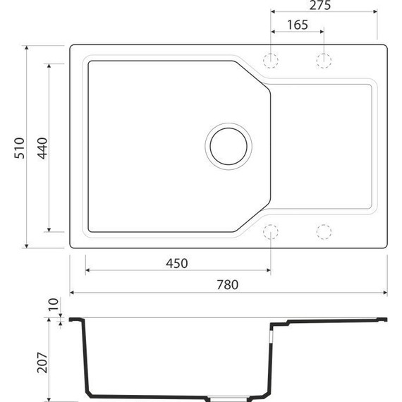 Кухонная мойка Omoikiri Yonaka 78-LB-SA 4993416, бежевый, Цвет производителя: бежевый - фото 2