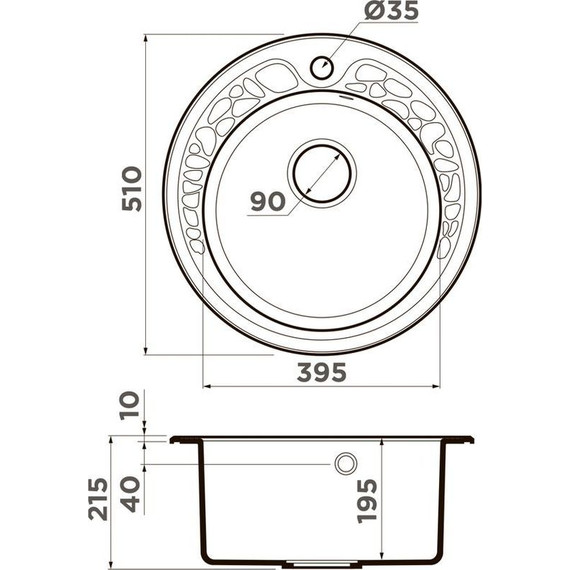 Кухонная мойка Omoikiri Tovada 51 BE 4993363, ваниль, Цвет производителя: ваниль - фото 2