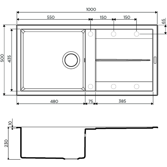 Кухонная мойка Omoikiri Sumi 100-SA 4993656, бежевый, Цвет производителя: бежевый - фото 2