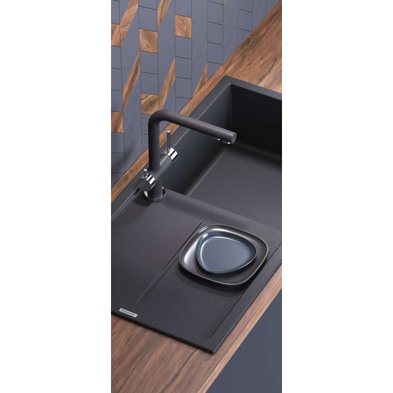 Кухонная мойка Omoikiri Sumi 100-BL 4993654, чёрный, Цвет производителя: чёрный - фото 2