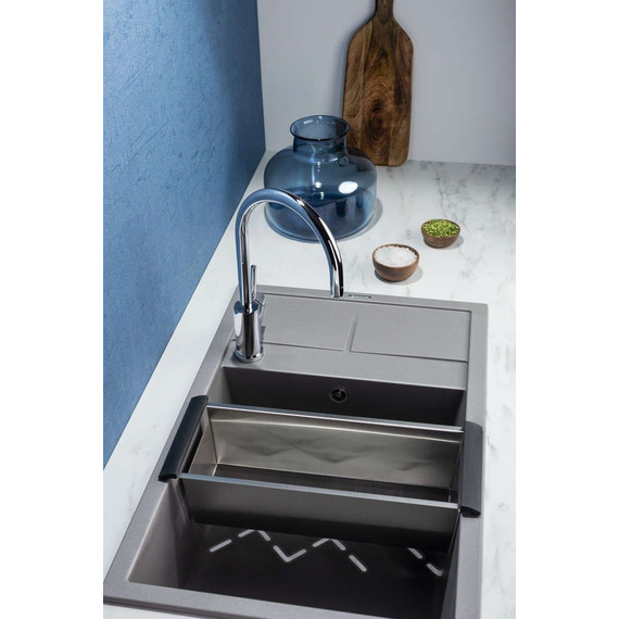 Кухонная мойка Omoikiri Sumi 78-LB GR 4993563, leningrad grey, Цвет производителя: Leningrad Grey - фото 4