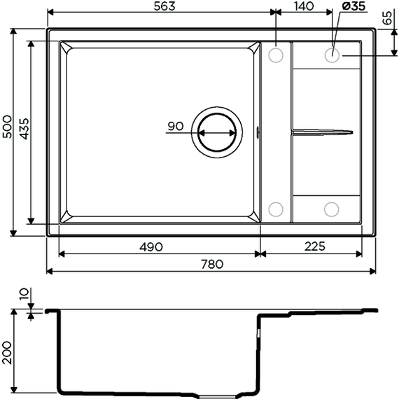 Кухонная мойка Omoikiri Sumi 78-LB SA 4993721, бежевый, Цвет производителя: бежевый - фото 2