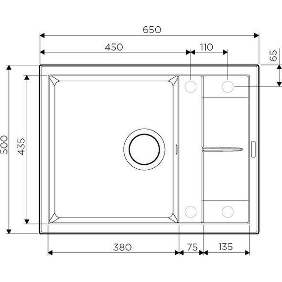 Кухонная мойка Omoikiri Sumi 65-DC 4993674, тёмный шоколад, Цвет производителя: тёмный шоколад - фото 2