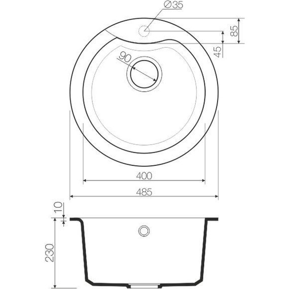 Кухонная мойка Omoikiri Yasugata 48R-WH 4993133, белый, Цвет производителя: белый - фото 4
