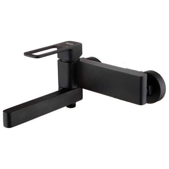 Смеситель для ванны Iddis Slide SLIBL00i02WA, черный матовый - фото 