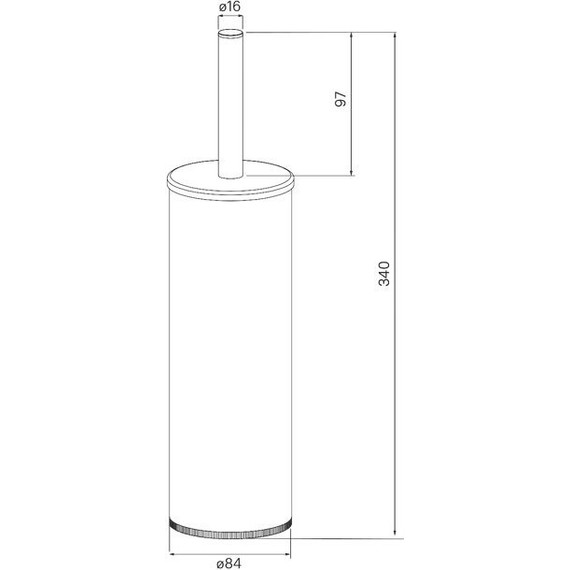 Ёршик для унитаза Iddis BRUWT0i47, цвет белый матовый - фото 3
