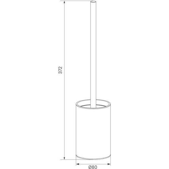 Ёршик для унитаза Iddis Petite PETSSPOi47, цвет сатин - фото 3