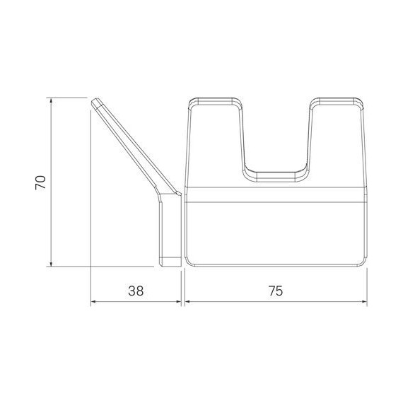 Двойной крючок Iddis Slide SLIBS20i41, цвет чёрный - фото 5